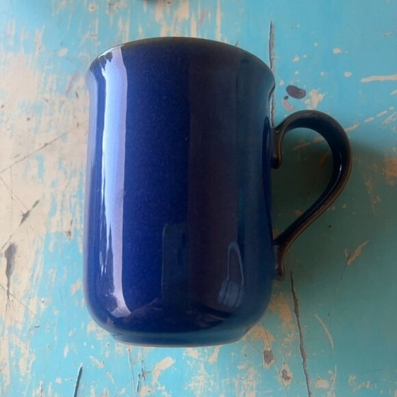 Denby Imperial Blue Stoneware English Beaker Mug Set (2) - Picture 4 of 4